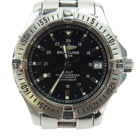 BREITLING ブライトリング A17350 コルトオーシャン 自動巻き オートマチック ウォッチ 腕時計 シルバー系【中古】