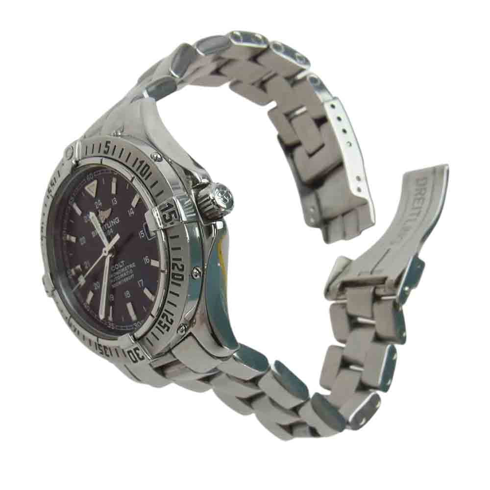 BREITLING ブライトリング A17350 コルトオーシャン 自動巻き オートマチック ウォッチ 腕時計 シルバー系【中古】