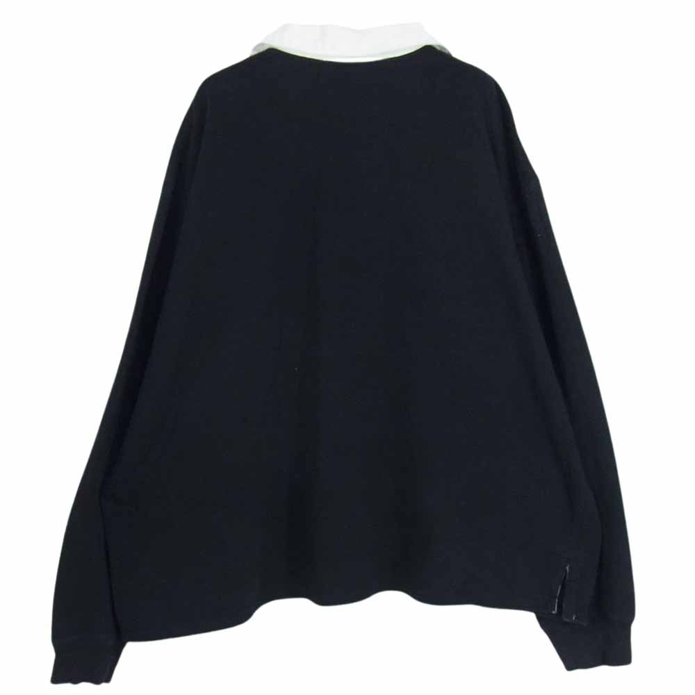 HYSTERIC GLAMOUR ヒステリックグラマー 21AW WDS-HYS-3-05 × WIND AND SEA ウィンダンシー Rugby Shirt ラガー シャツ ブラック系 XL【中古】