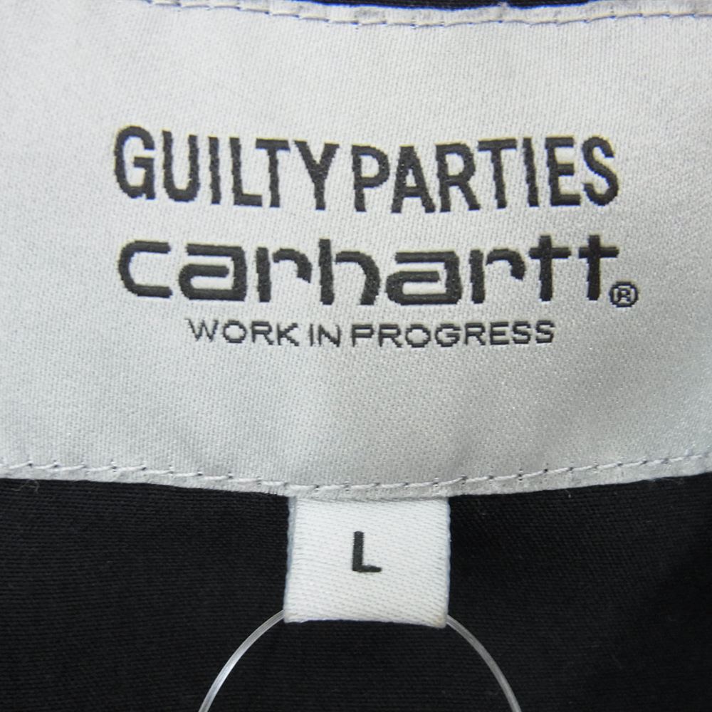 WACKO MARIA ワコマリア 20AW × Carhartt カーハート TWO-TONE 50'S SHIRT 長袖 シャツ レオパード ブラック系 L【中古】