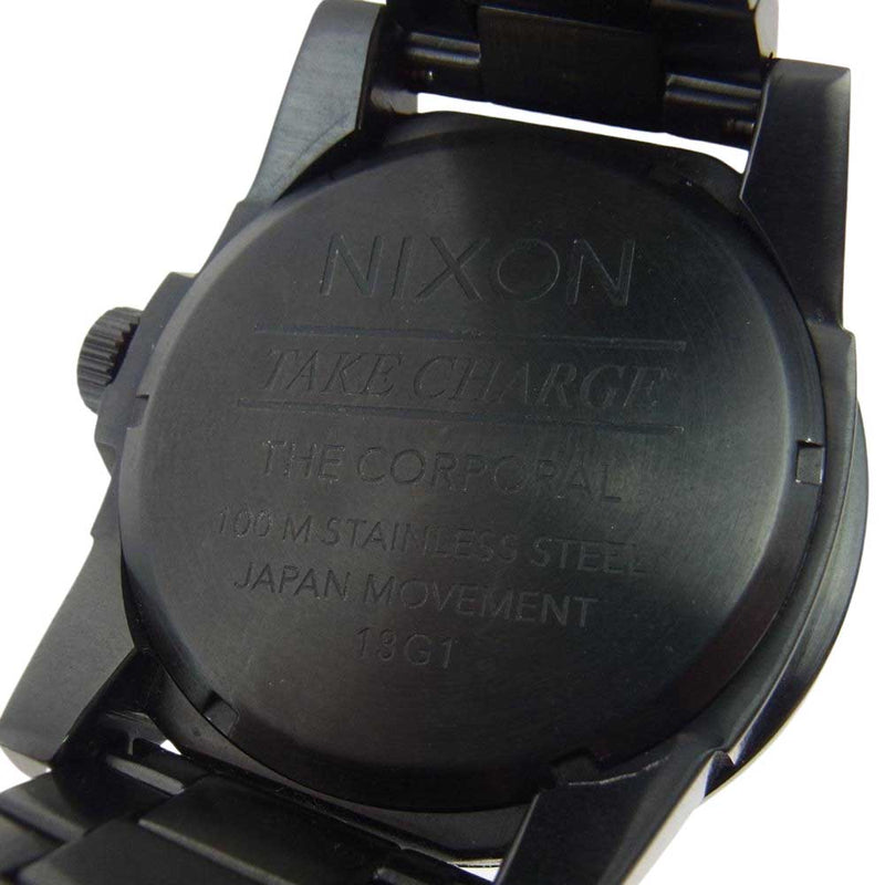 NIXON ニクソン 13G1 アナログ ステンレス ブラック 腕時計 ブラック系【中古】