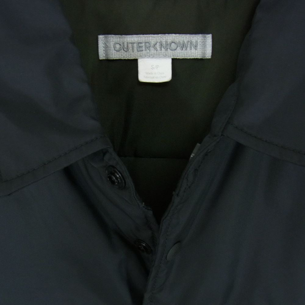 アウターノウン 国内正規品 中綿 ナイロン ジャケット ブラック系 S/P【中古】