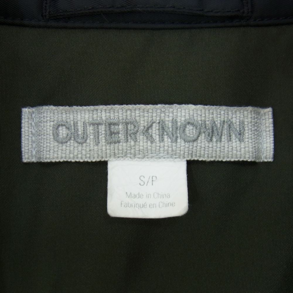 アウターノウン 国内正規品 中綿 ナイロン ジャケット ブラック系 S/P【中古】