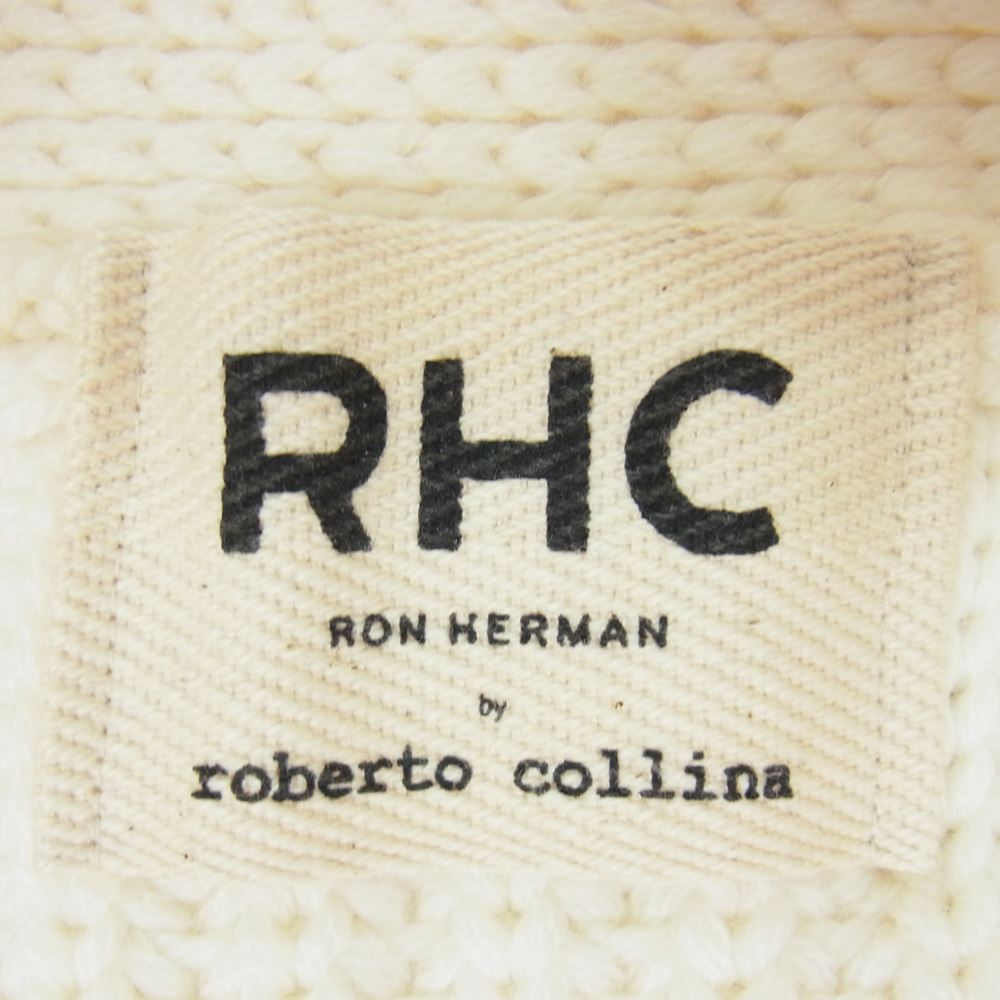 Ron Herman ロンハーマン 2820800021 1322 国内正規品 ロベルトコリーナ roberto collina ウール ニット カーディガン オフホワイト系 S【中古】