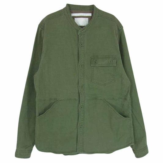 WHITE MOUNTAINEERING ホワイトマウンテニアリング WM1573213 COTTON TENCEL STRETCH JEAN CORD WORK SHIRT JACKET コットン シャツ ジャケット カーキ系 O【中古】