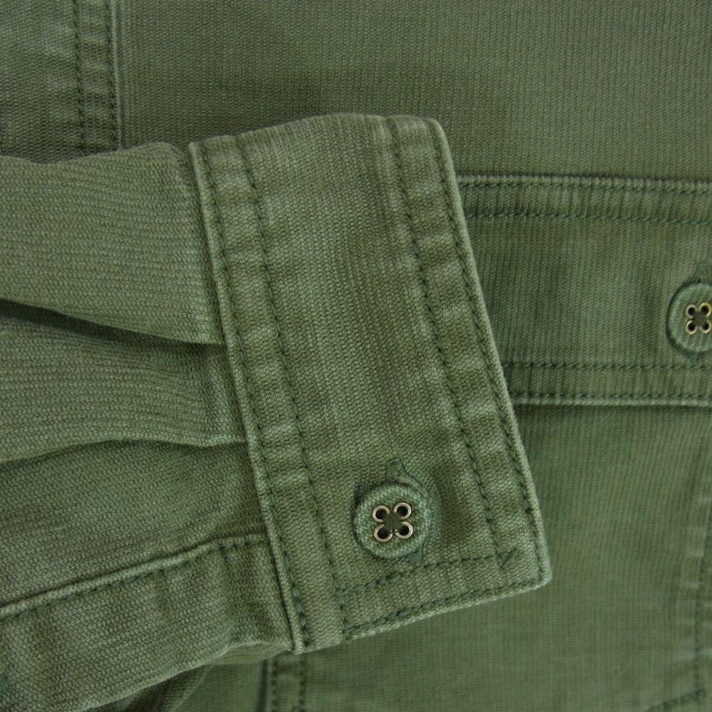 WHITE MOUNTAINEERING ホワイトマウンテニアリング WM1573213 COTTON TENCEL STRETCH JEAN CORD WORK SHIRT JACKET コットン シャツ ジャケット カーキ系 O【中古】