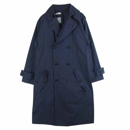 MADISON BLUE マディソンブルー MB164-2005 ダブルブレスト トレンチ コート コットン 日本製 ネイビー系 XS 00【中古】