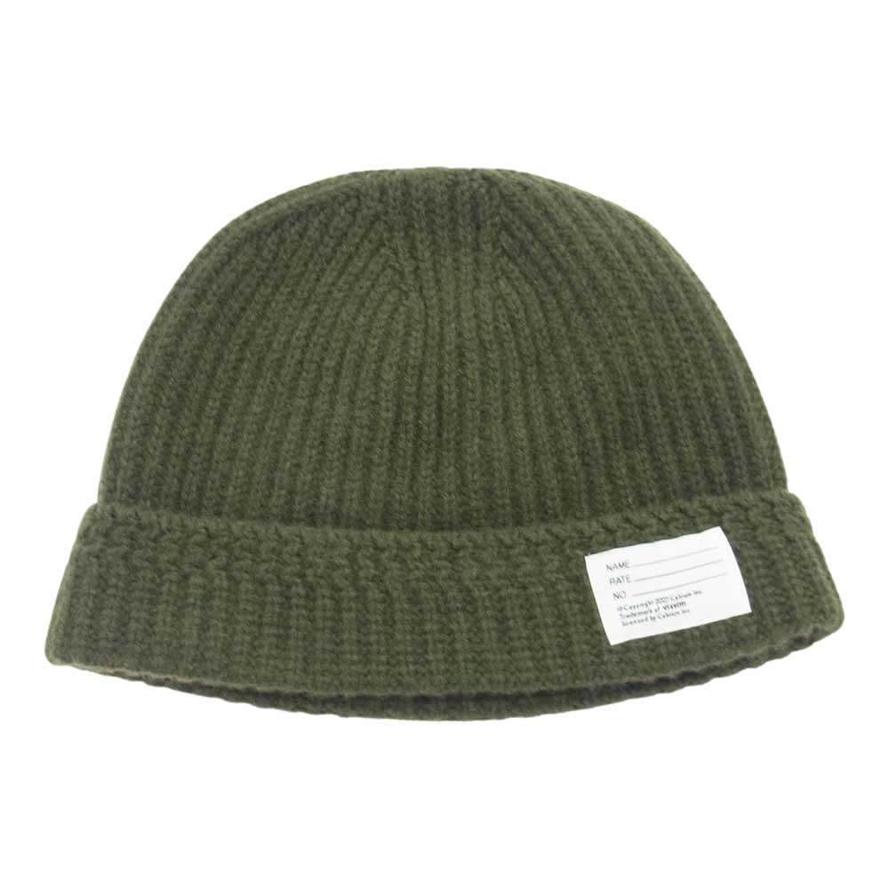 VISVIM ビズビム  0119203003027 KNIT BEANIE ニット ビーニー キャップ 帽子 グリーン カーキ系【中古】