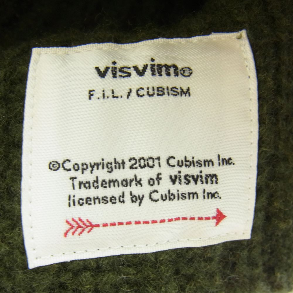VISVIM ビズビム  0119203003027 KNIT BEANIE ニット ビーニー キャップ 帽子 グリーン カーキ系【中古】