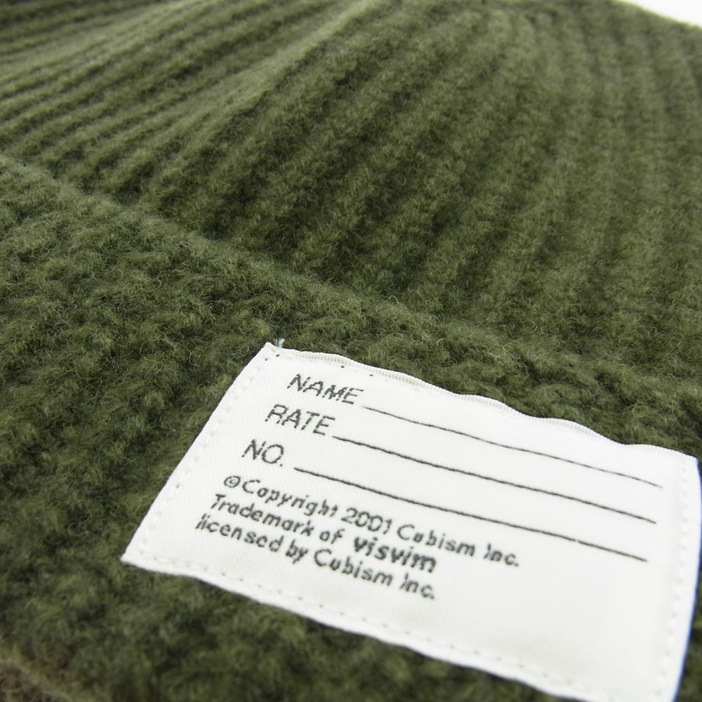 VISVIM ビズビム  0119203003027 KNIT BEANIE ニット ビーニー キャップ 帽子 グリーン カーキ系【中古】