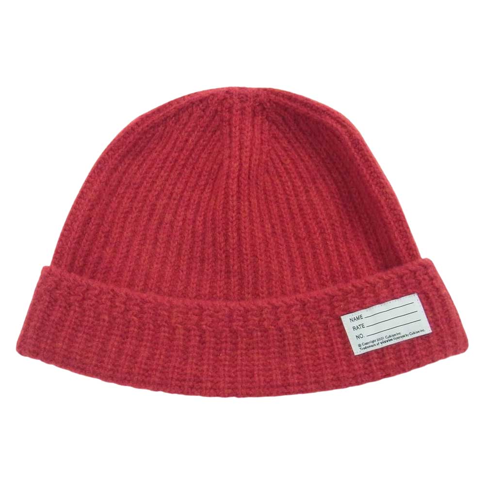 VISVIM ビズビム  0116203003026 KNIT BEANIE ニット ビーニー キャップ 帽子 レッド レッド系【中古】