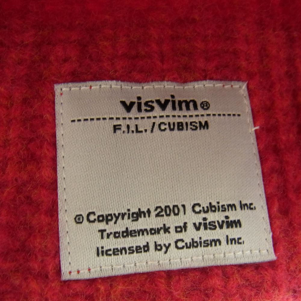 VISVIM ビズビム  0116203003026 KNIT BEANIE ニット ビーニー キャップ 帽子 レッド レッド系【中古】