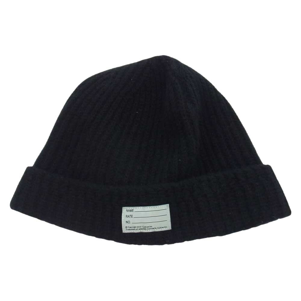 VISVIM ビズビム 0114203003016 KNIT BEANIE ニット ビーニー キャップ 帽子 ブラック ブラック系【中古】