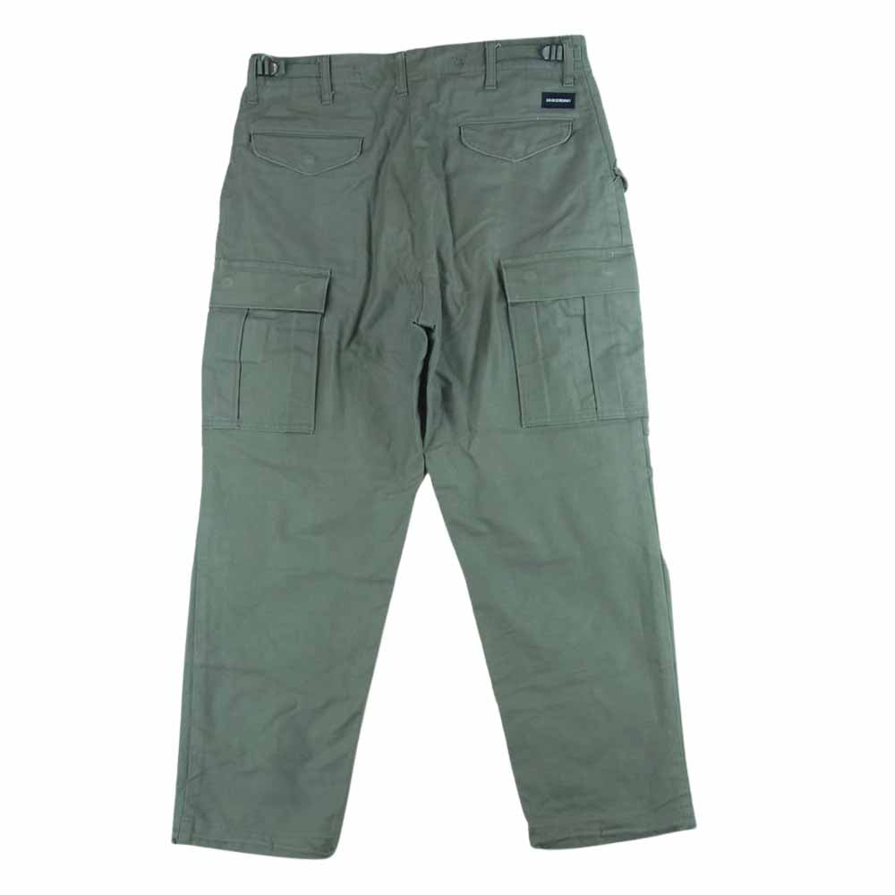 DESCENDANT ディセンダント カーゴ パンツ カーキ コットン 日本製 グレー系 1【中古】