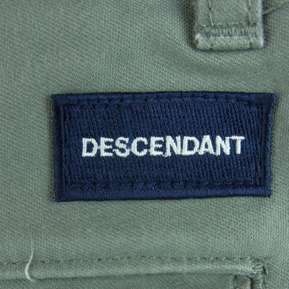DESCENDANT ディセンダント カーゴ パンツ カーキ コットン 日本製 グレー系 1【中古】