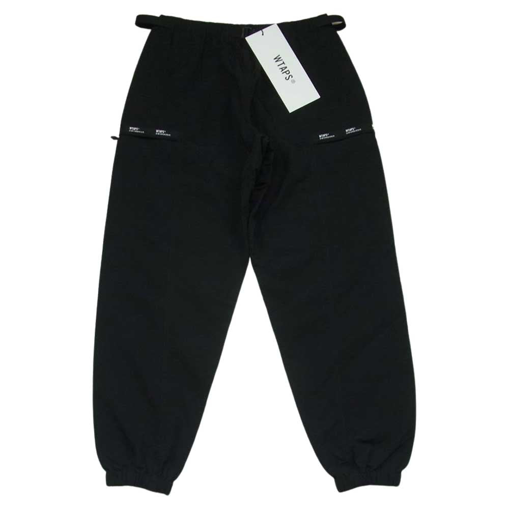 WTAPS ダブルタップス 19SS 191BRDT-PTM02 TRACKS TROUSERS トラック トラウザーズ ナイロン パンツ ブラック系 01【中古】