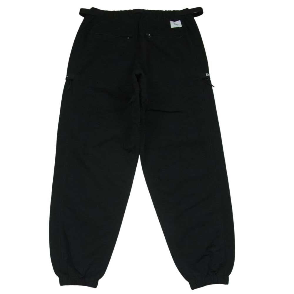 WTAPS ダブルタップス 19SS 191BRDT-PTM02 TRACKS TROUSERS トラック トラウザーズ ナイロン パンツ ブラック系 01【中古】