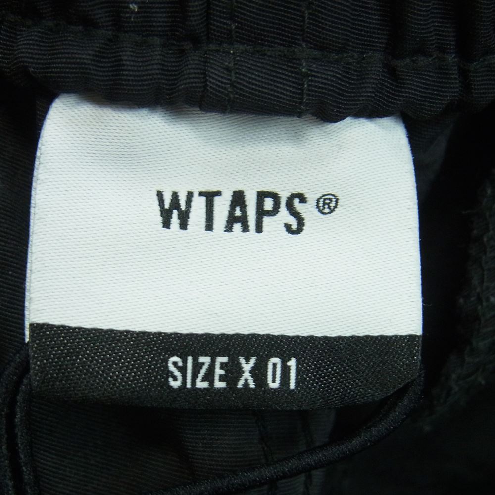 WTAPS ダブルタップス 19SS 191BRDT-PTM02 TRACKS TROUSERS トラック トラウザーズ ナイロン パンツ ブラック系 01【中古】