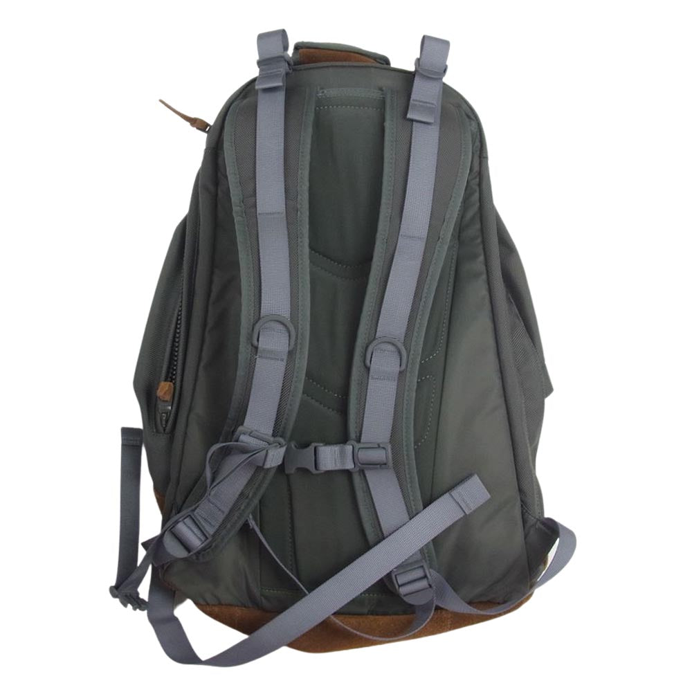 VISVIM ビズビム 14SS 0114103003069 BALLISTIC 22L レザー切替 ナイロン リュック バックパック カーキ系【中古】