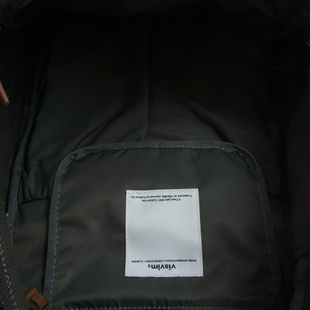 VISVIM ビズビム 14SS 0114103003069 BALLISTIC 22L レザー切替 ナイロン リュック バックパック カーキ系【中古】