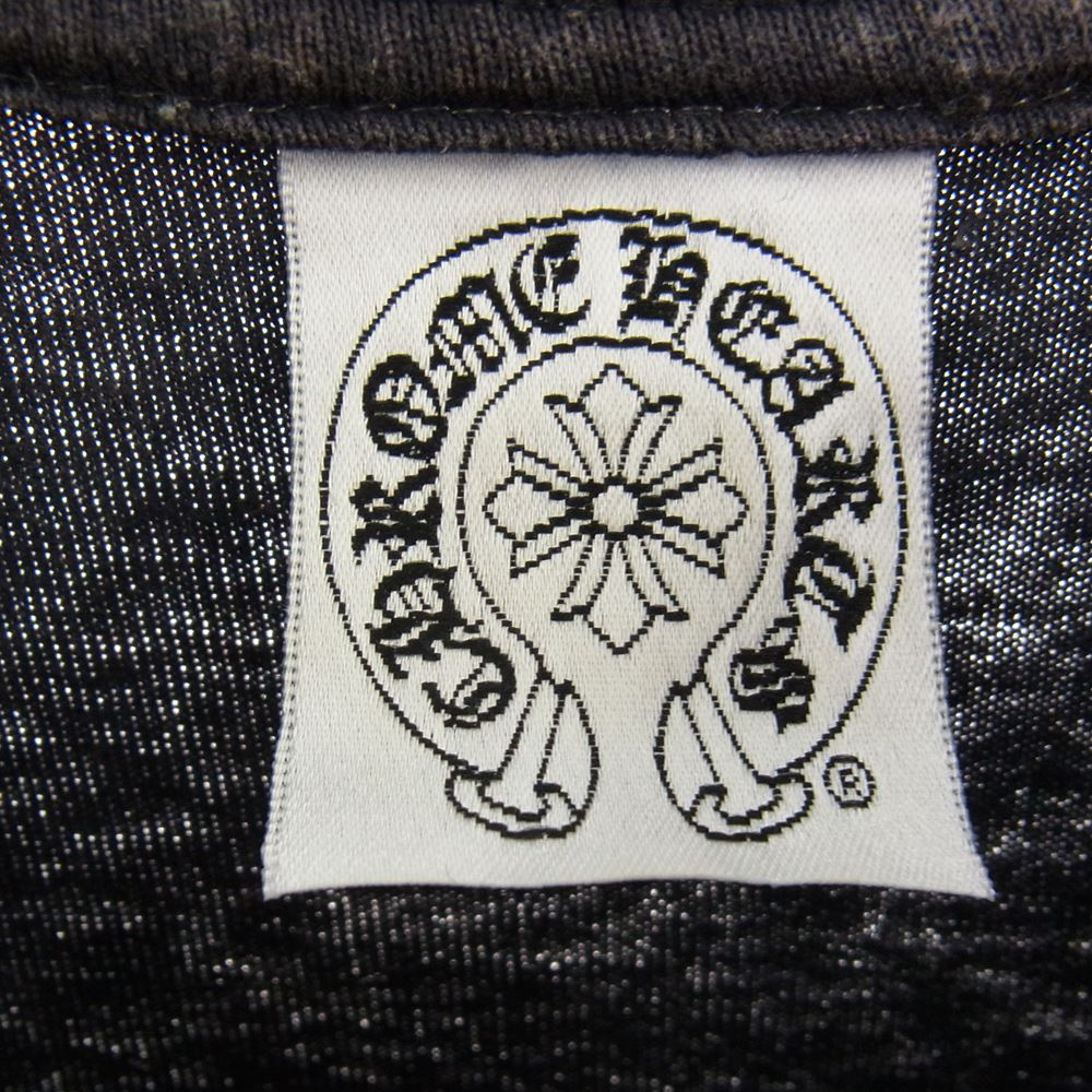 CHROME HEARTS クロムハーツ（原本無） FOTI フォティ プリント ポケット  Tシャツ ブラック系 S【中古】
