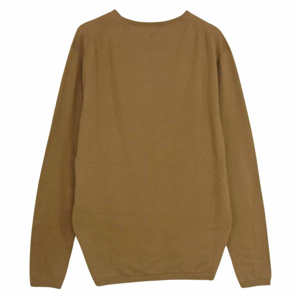 CRUCIANI クルチアーニ JU5110 27ゲージ コットン クルーネック ニット ブラウン系 50【美品】【中古】