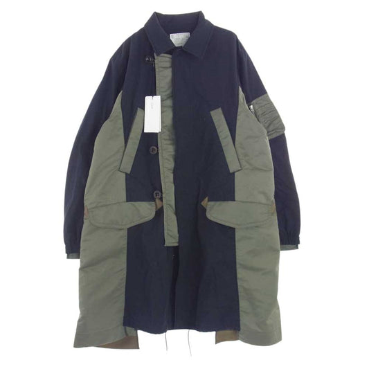 Sacai サカイ 23SS SCM-052  Military Coat ミリタリー ドッキング コート ブラック系 カーキ系 collar：212 3【極上美品】【中古】