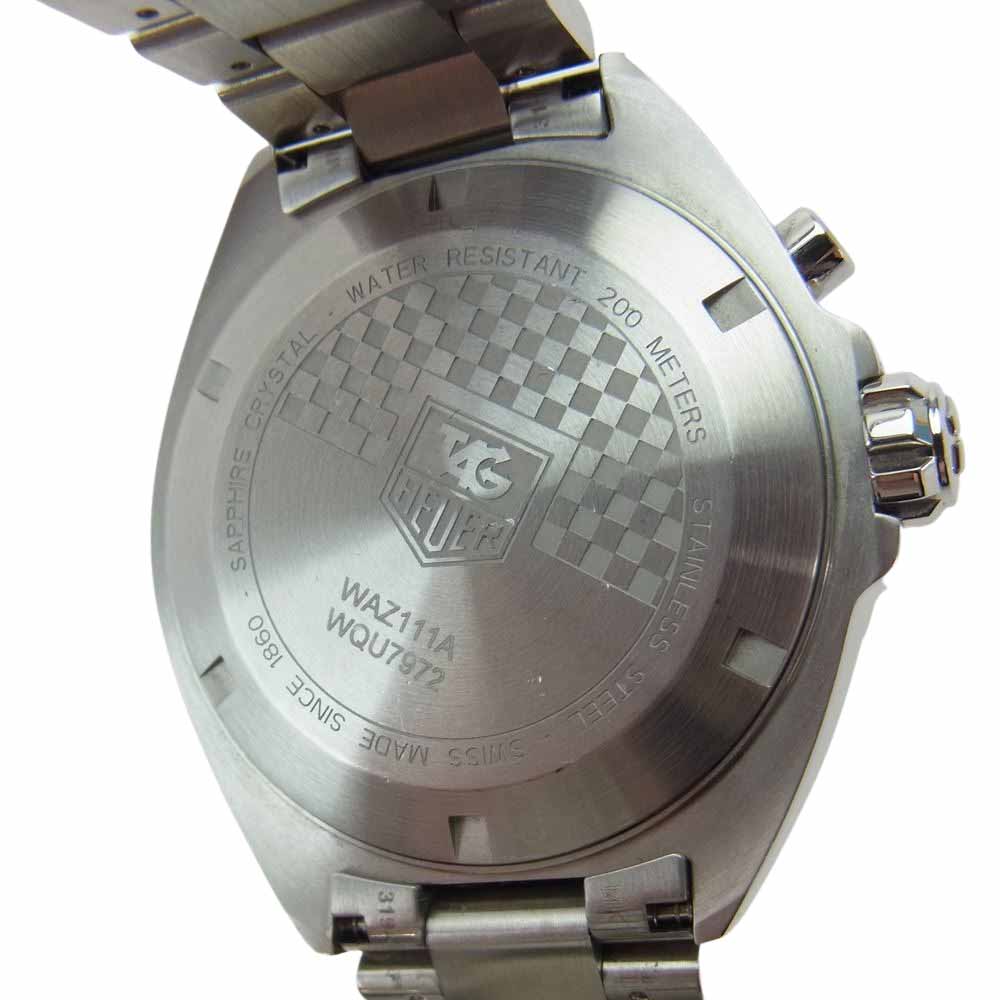 TAG HEUER タグホイヤー WAZ111A フォーミュラ1 ブラック文字盤 SS クォーツ 腕時計 ウォッチ ブラック系 シルバー系【中古】