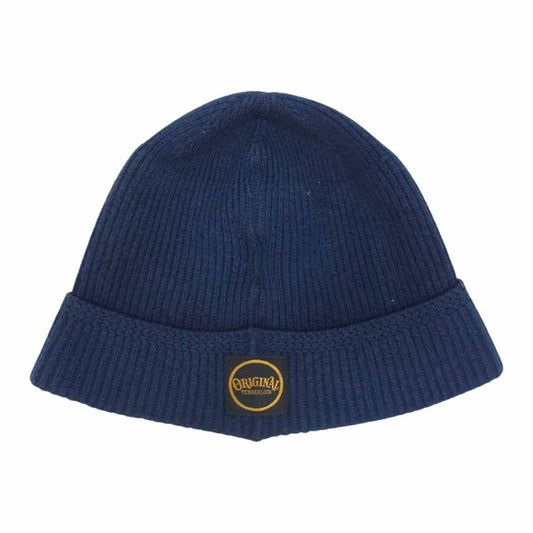 TENDERLOIN テンダーロイン T-BEANIE サークル ロゴ ビーニー ニット帽 ネイビー系 ONE SIZE【中古】