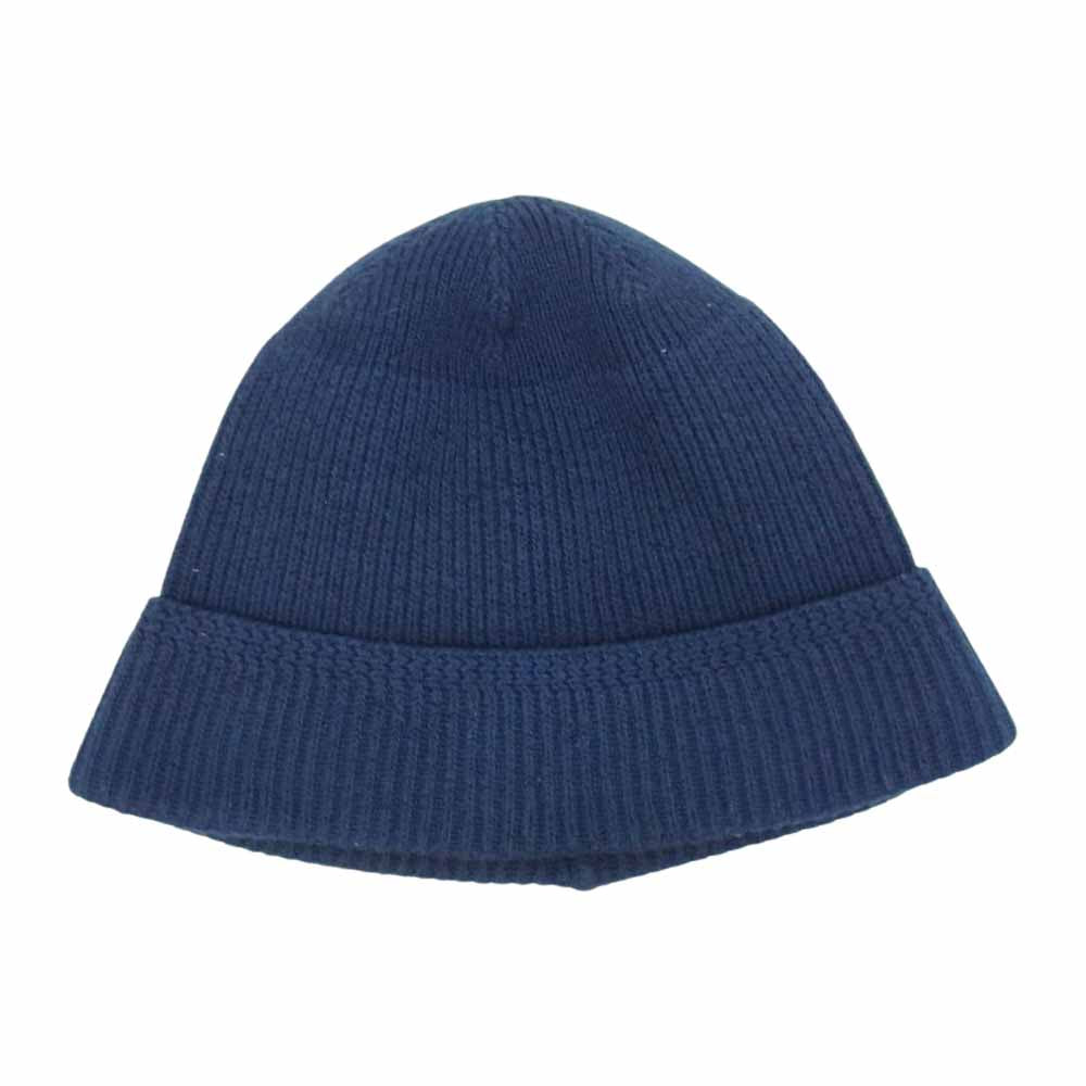 TENDERLOIN テンダーロイン T-BEANIE サークル ロゴ ビーニー ニット帽 ネイビー系 ONE SIZE【中古】