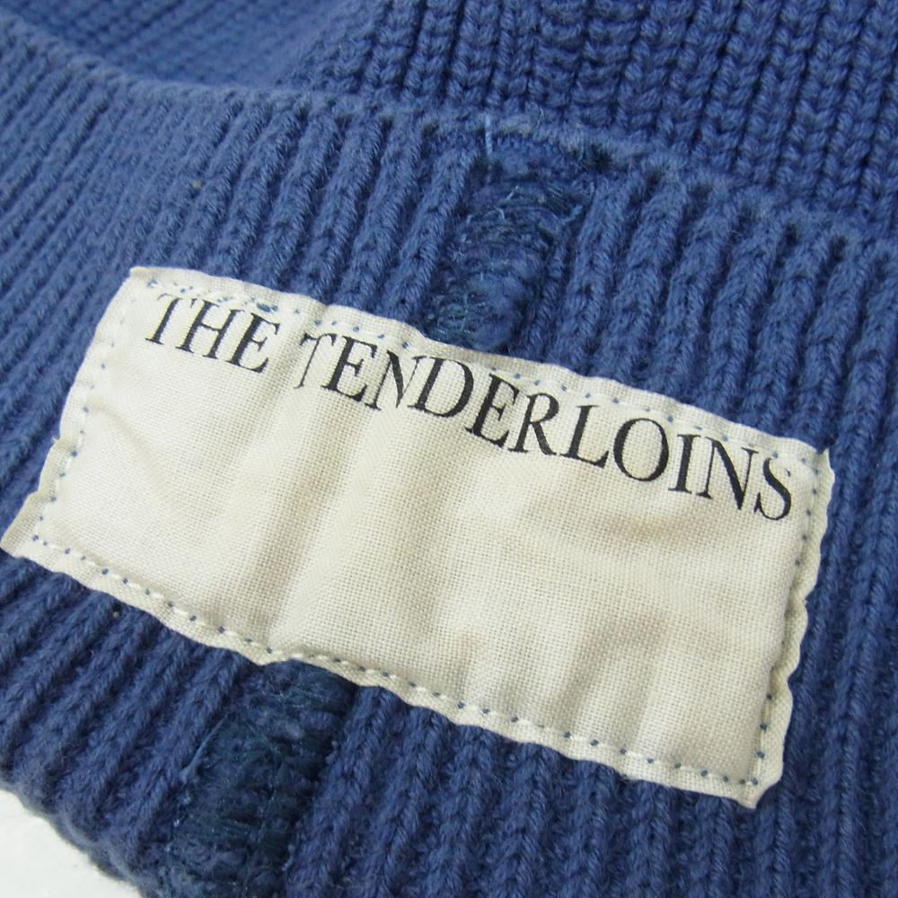 TENDERLOIN テンダーロイン T-BEANIE ビーニー ニット帽 ネイビー系 ONE SIZE【中古】