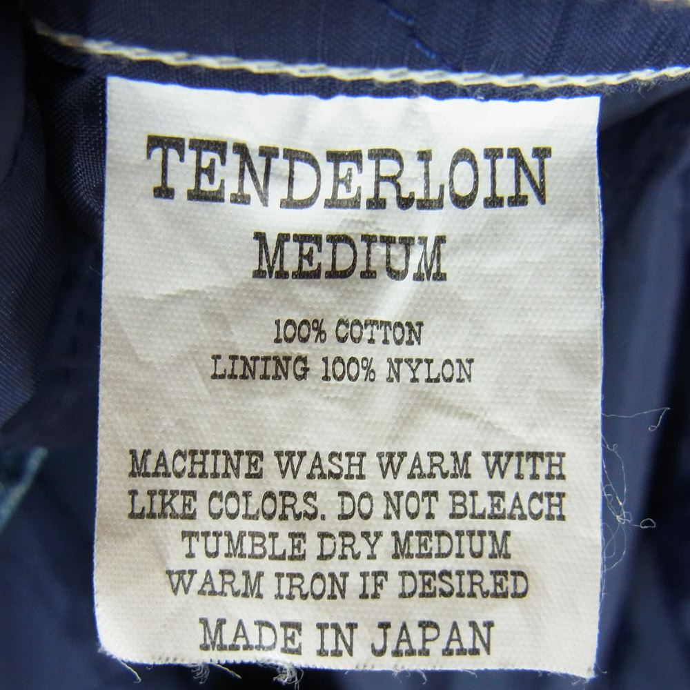 TENDERLOIN テンダーロイン T-DENIM LINING SHT ライニング キルティング デニム シャツ インディゴブルー系 M【中古】