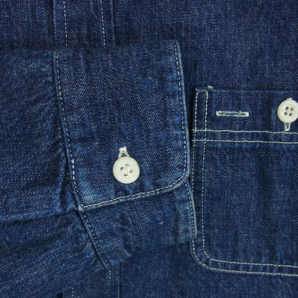 TENDERLOIN テンダーロイン T-DENIM LINING SHT ライニング キルティング デニム シャツ インディゴブルー系 M【中古】