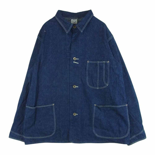 orSlow オアスロウ カバーオール denim jacket デニム ジャケット コットン 日本製 インディゴブルー系 3【中古】