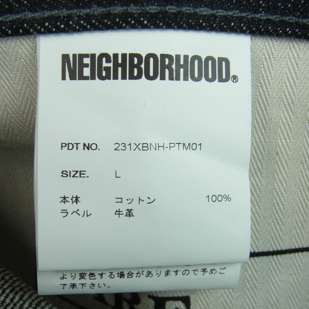 NEIGHBORHOOD ネイバーフッド 231XBNH-PTM01 RIGID DENIM DP BASIC PANTS リジッド デニム ベーシック パンツ ダークグレー系 L【美品】【中古】