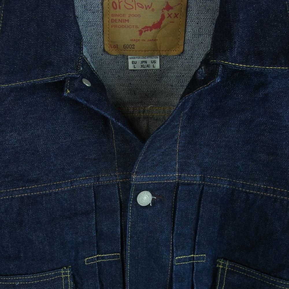 orSlow オアスロウ 6002 denim jacket 2nd タイプ デニム ジャケット コットン 日本製 インディゴブルー系 L【中古】