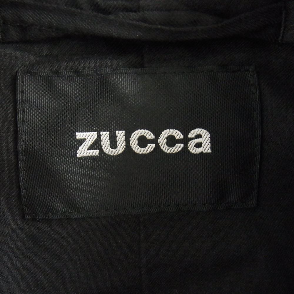 ZUCCa ズッカ ZU23FA934 Hoody Wool Long Coat ウール フード ロング コート ブラック系 L【中古】