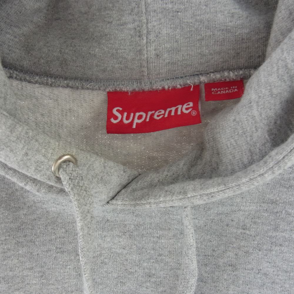 Supreme シュプリーム 15SS Chrome Arc Hooded Sweatshirt クローム アーチ ロゴ フーデッド スウェット プルオーバ― パーカー グレー系 M【中古】