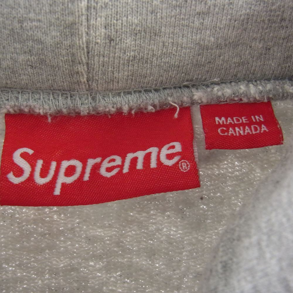 Supreme シュプリーム 15SS Chrome Arc Hooded Sweatshirt クローム アーチ ロゴ フーデッド スウェット プルオーバ― パーカー グレー系 M【中古】