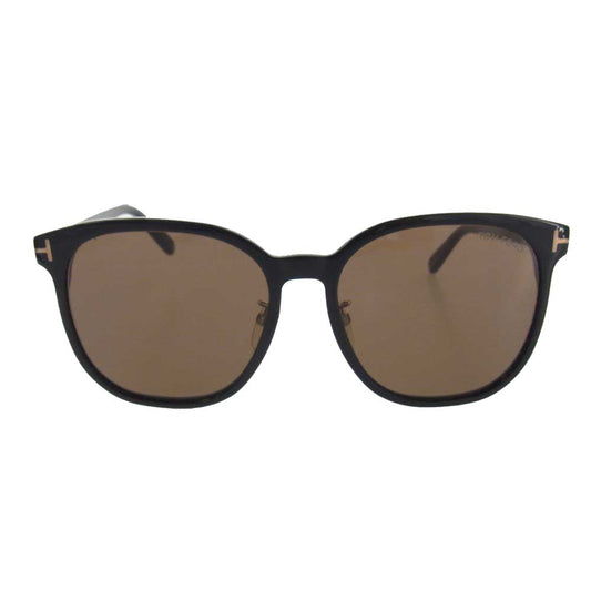 TOM FORD トムフォード TF801-K 01E ラウンド サングラス ブラック系 ブラウン系【中古】