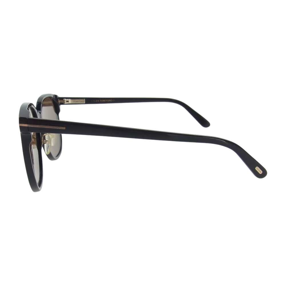 TOM FORD トムフォード TF801-K 01E ラウンド サングラス ブラック系 ブラウン系【中古】