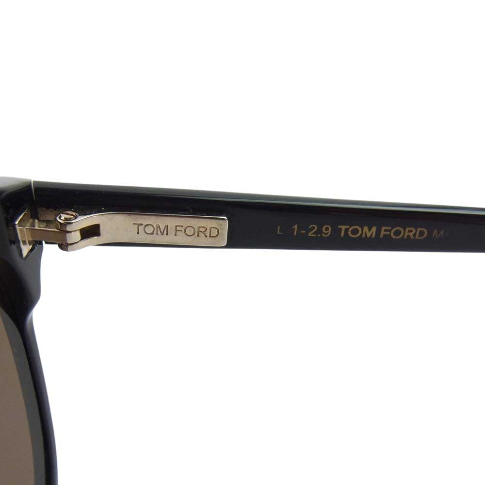 TOM FORD トムフォード TF801-K 01E ラウンド サングラス ブラック系 ブラウン系【中古】