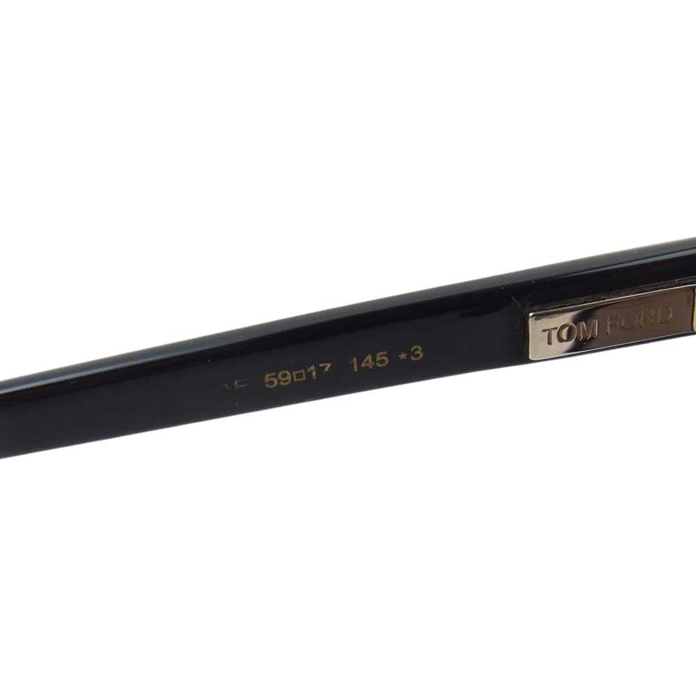 TOM FORD トムフォード TF801-K 01E ラウンド サングラス ブラック系 ブラウン系【中古】