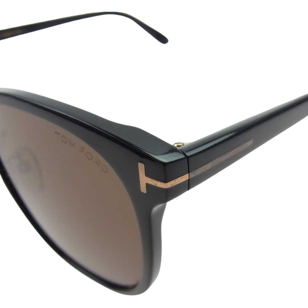 TOM FORD トムフォード TF801-K 01E ラウンド サングラス ブラック系 ブラウン系【中古】