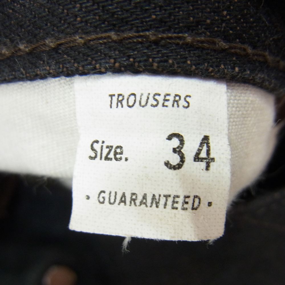トロフィークロージング ダート デニム パンツ ブラック系 34【中古】