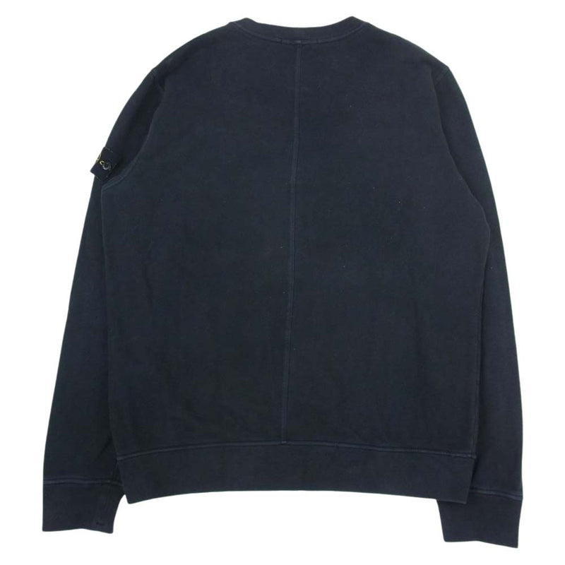 STONE ISLAND ストーンアイランド 21AW 751560419 POCKET DETAIL CREW SWEAT ポケット クルーネック スウェット ブラック系 L【中古】