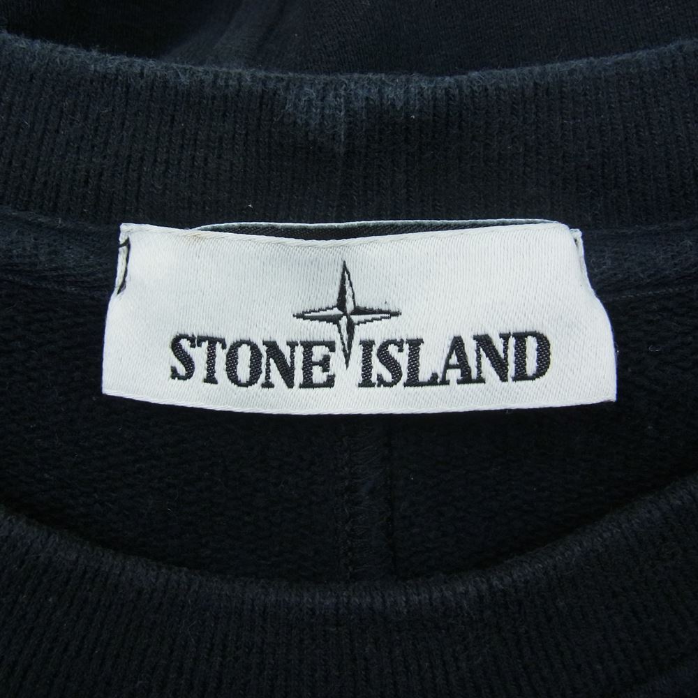 STONE ISLAND ストーンアイランド 21AW 751560419 POCKET DETAIL CREW SWEAT ポケット クルーネック スウェット ブラック系 L【中古】