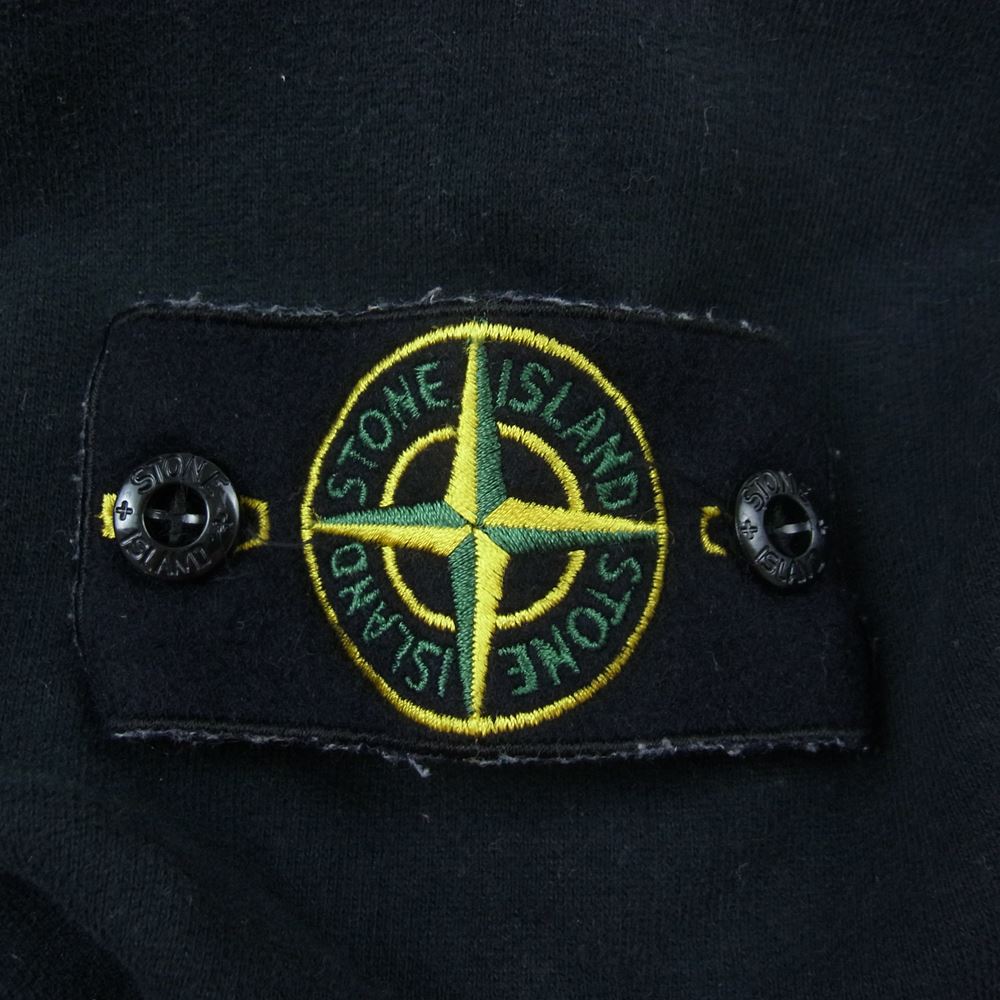 STONE ISLAND ストーンアイランド 21AW 751560419 POCKET DETAIL CREW SWEAT ポケット クルーネック スウェット ブラック系 L【中古】