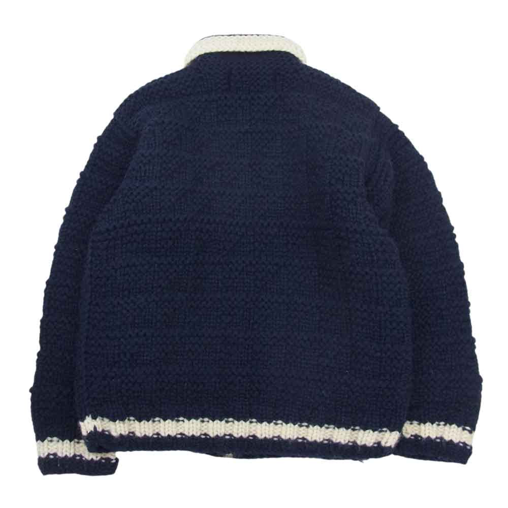 CHESWICK チェスウィック カウチン ニット セーター ネイビー系 38【中古】