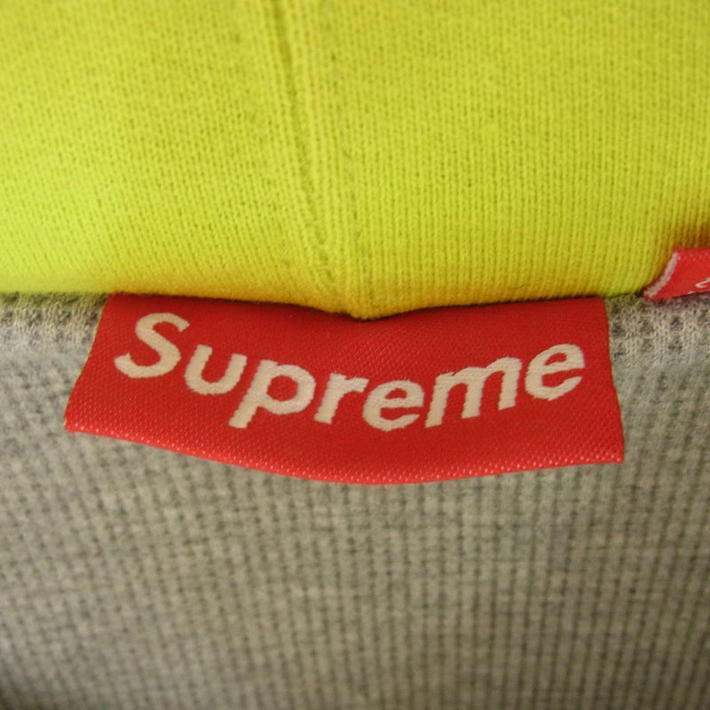 Supreme シュプリーム 12AW Arc Logo Thermal Zip Up アーチ ロゴ サーマル ジップアップ パーカー  ライトグリーン系 M【中古】